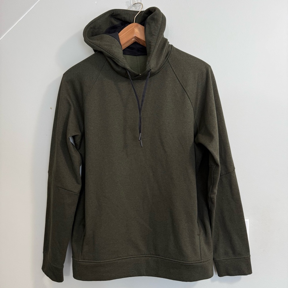 Lululemon City Sweat Pullover Hoodie *Thermo Heathered Dark Olive - Picture 3 of 14
